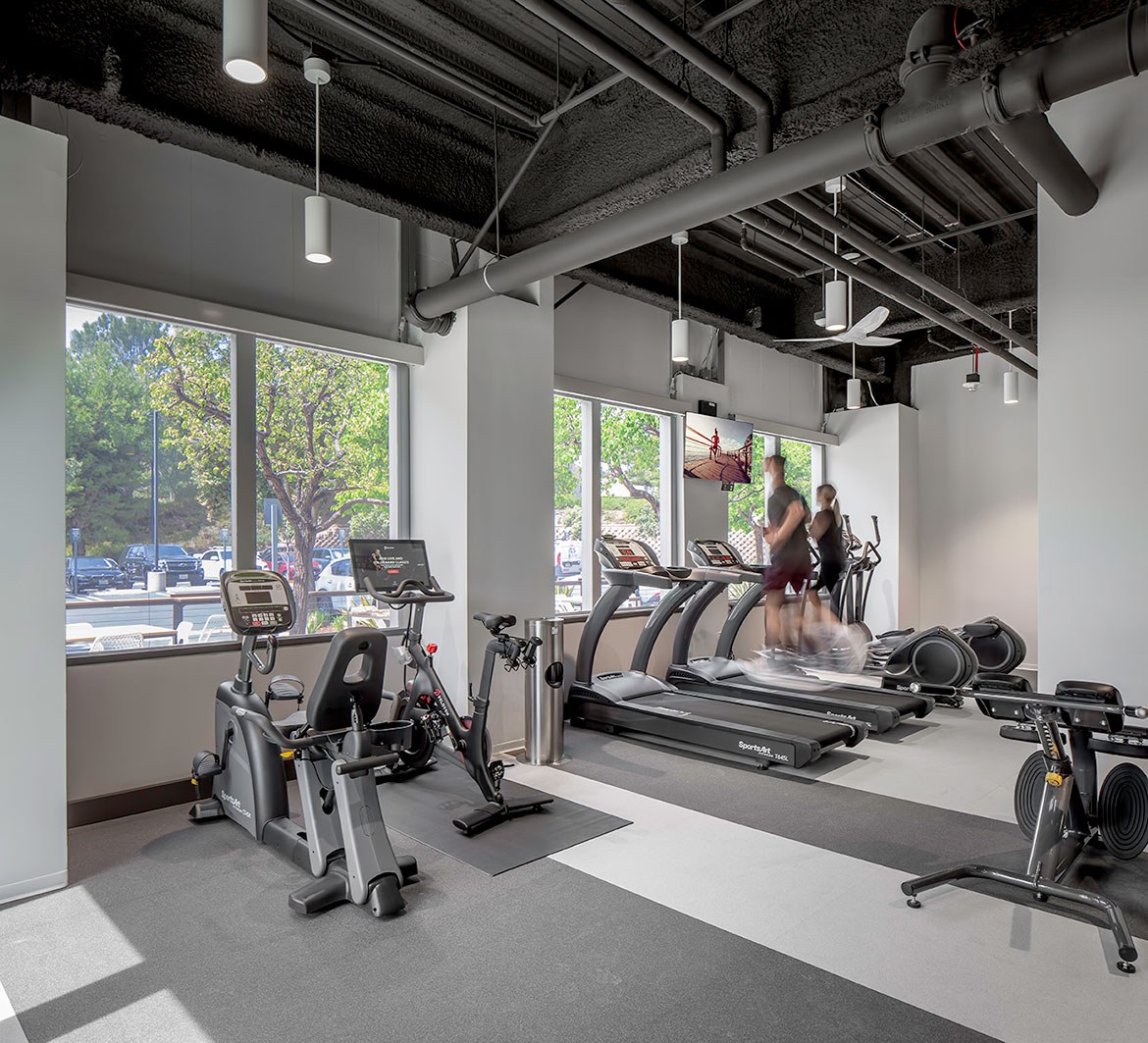 Upgraded fitness center